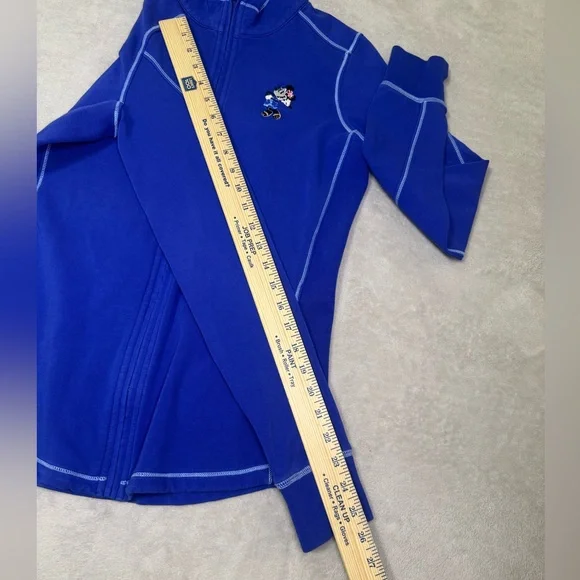 🔥Tommy Bahama Disney Zip Pullover Womens XS Tropical Minnie Mouse Emboidery - Picture 8 of 12